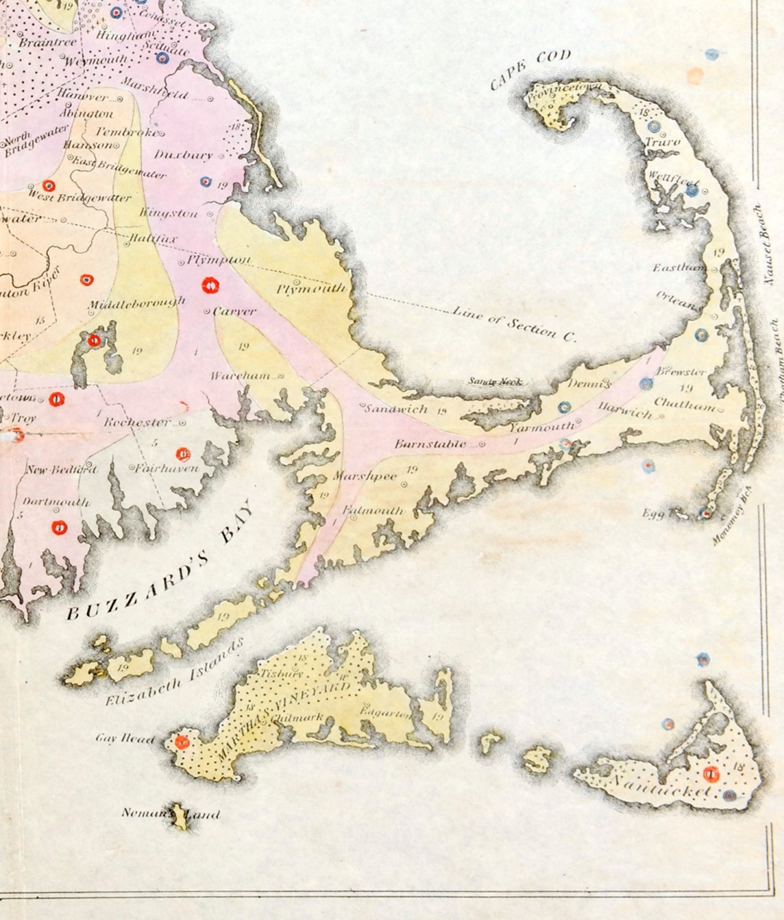Cape Cod map
                          1833