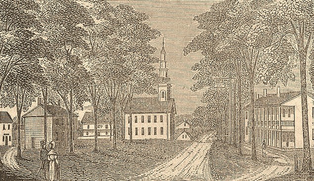 Deerfield woodcut, 1841 Deerfield