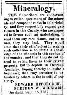 Mineralogy Advertisement