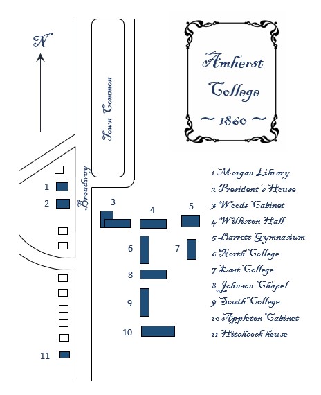 Amherst College map