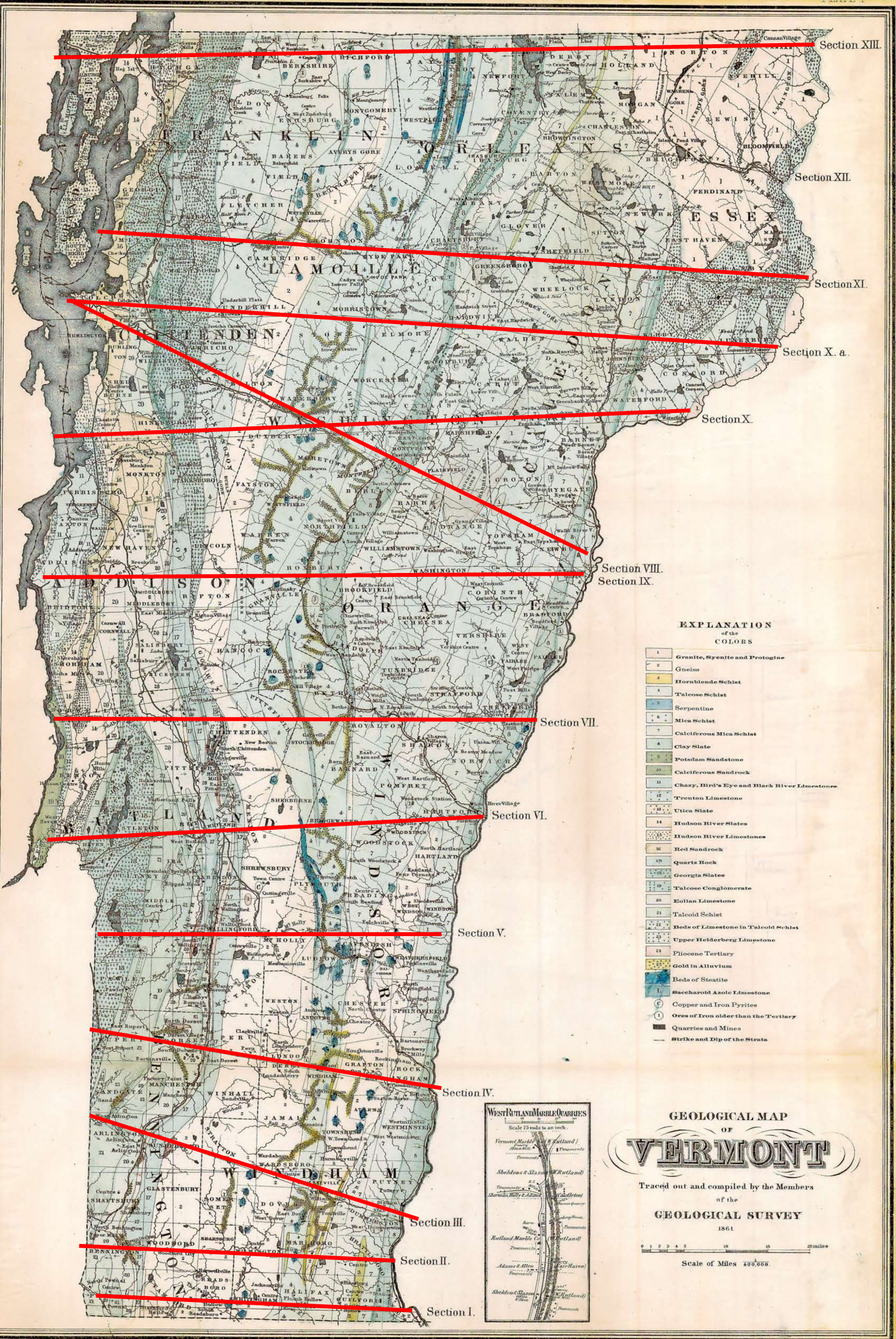 Vermont geological map